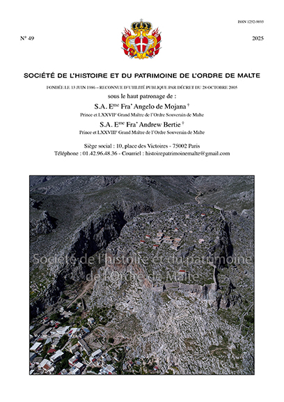 Bulletin n°49 de la Société de l'histoire et du patrimoine de l'Ordre de Malte